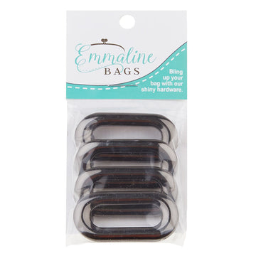 Emmaline Oblong Grommets - Set of Four Gunmetal Alternative View #1