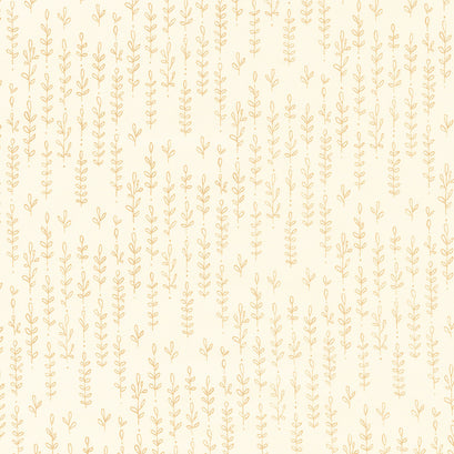 Forest Frolic - Leafy Lines Cream Yardage