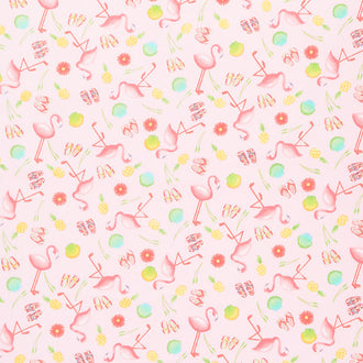 Comfy Flannel® - Flamingoes and Stuff Pink Yardage