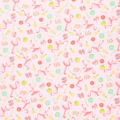 Comfy Flannel® - Flamingoes and Stuff Pink Yardage