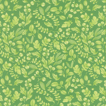 Wild Blossoms - Leafy World Basil Yardage
