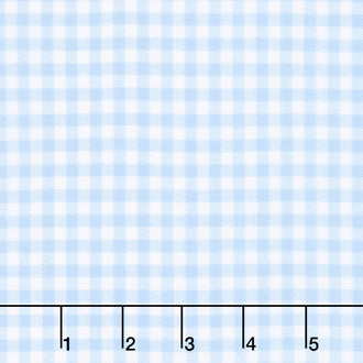 Baby Basics Double Gauze - Gingham Blue Yardage