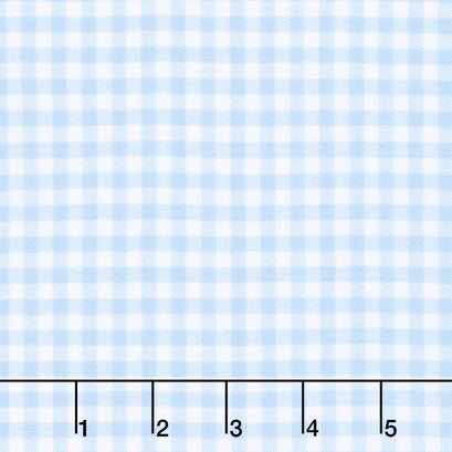 Baby Basics Double Gauze - Gingham Blue Yardage