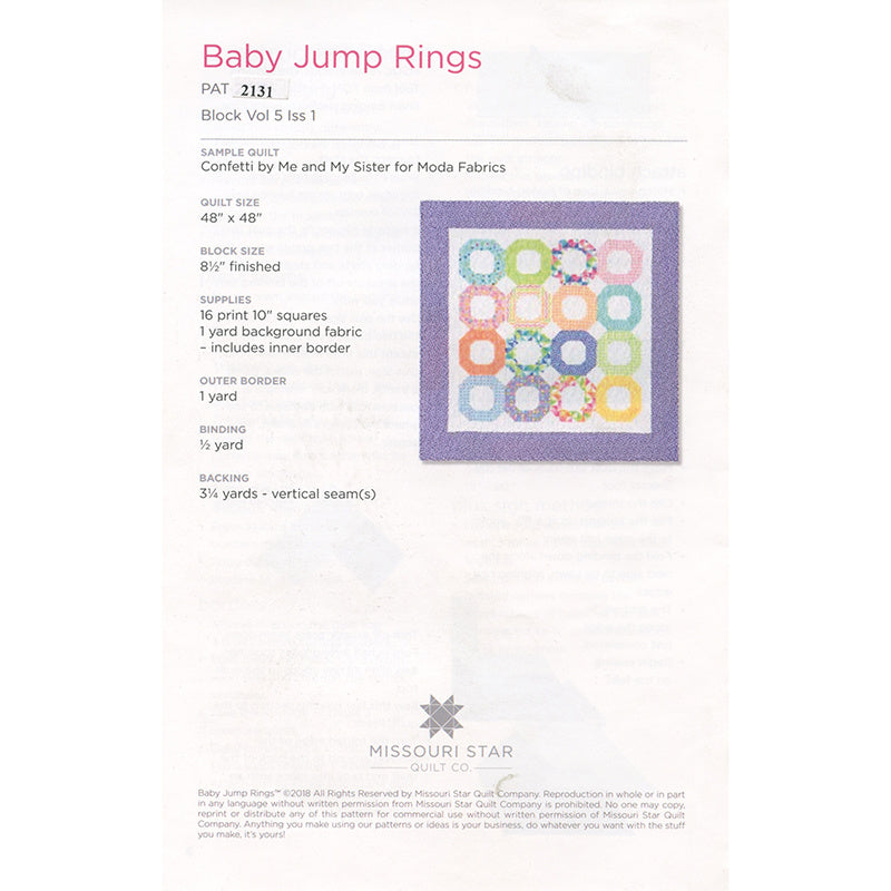 Baby Jump Rings Pattern by Missouri Star Alternative View #1