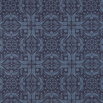 Back of the Chutes - Bandana Navy Yardage