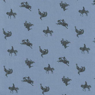 Back of the Chutes - Broncos Denim Yardage