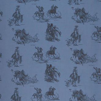 Back of the Chutes - Cowboy Denim Yardage