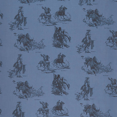 Back of the Chutes - Cowboy Denim Yardage