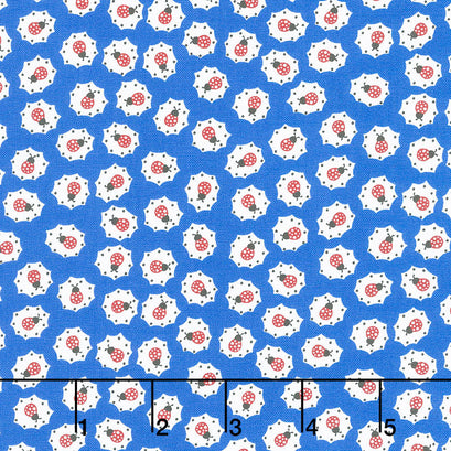 Back Porch - Little Friends Bountiful Blue Yardage