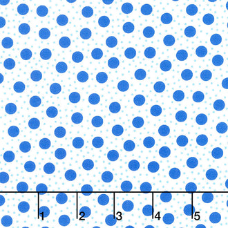 Back Porch - Seeing Dots White Bountiful Blue Yardage