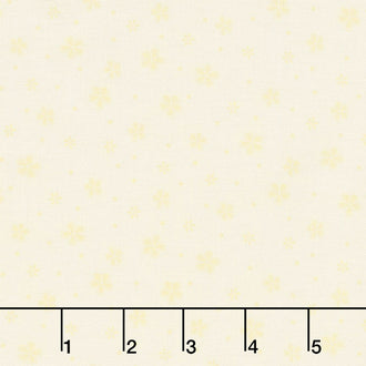 Backyard Happenings - Gail's Flower Basic Cream Yardage