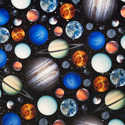 Cuddle® Prints - Celestials Black Digitally Printed Yardage Primary Image