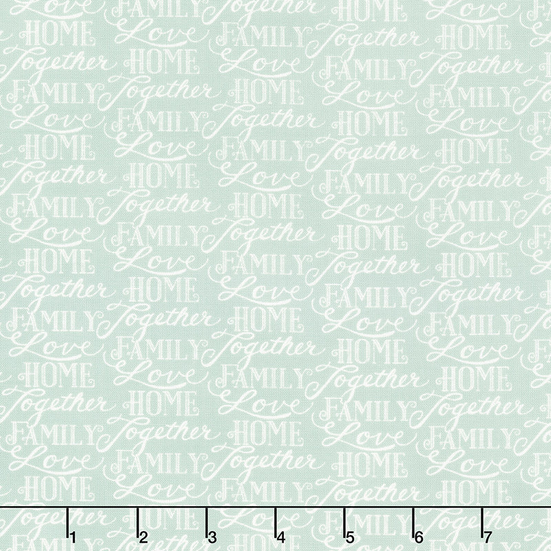 Happiness Blooms - Words Of Love Fern Yardage Primary Image