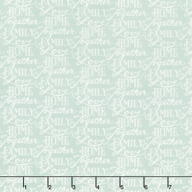 Happiness Blooms - Words Of Love Fern Yardage Primary Image