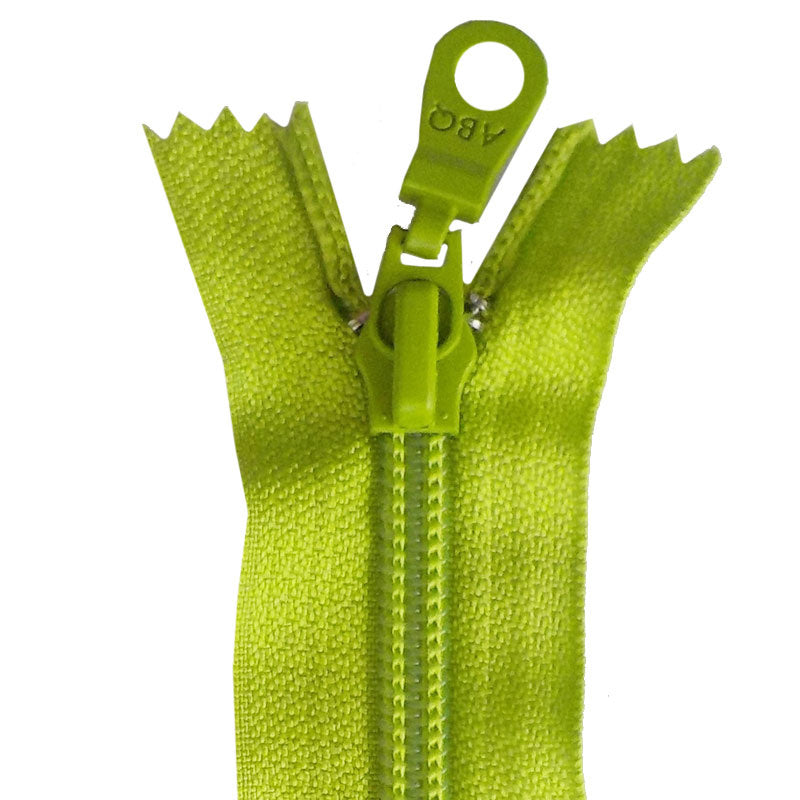 Bag Zipper 14" - Lime Green Alternative View #1