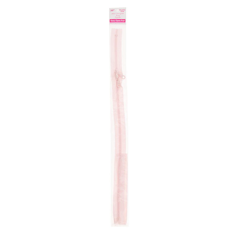 Bag Zipper 30" Double Pull - Crystal Pink