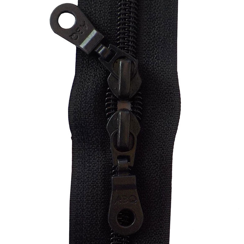 Bag Zipper 30" Double Pull - Jet Black