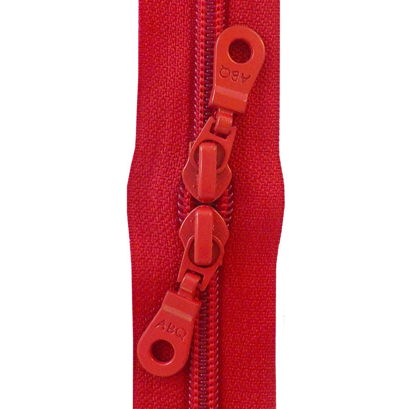 Bag Zipper 30" Double Pull - True Red