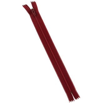 Barberry Red 9" Polyester Zipper