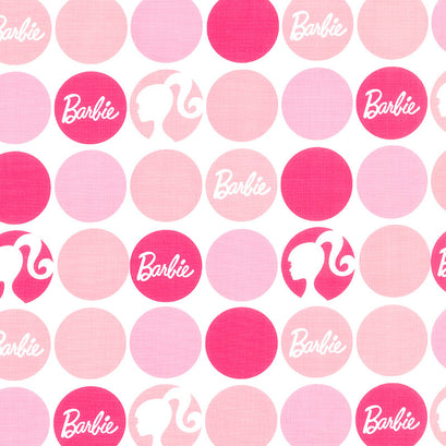 Barbie - Polka Dots Pink Yardage