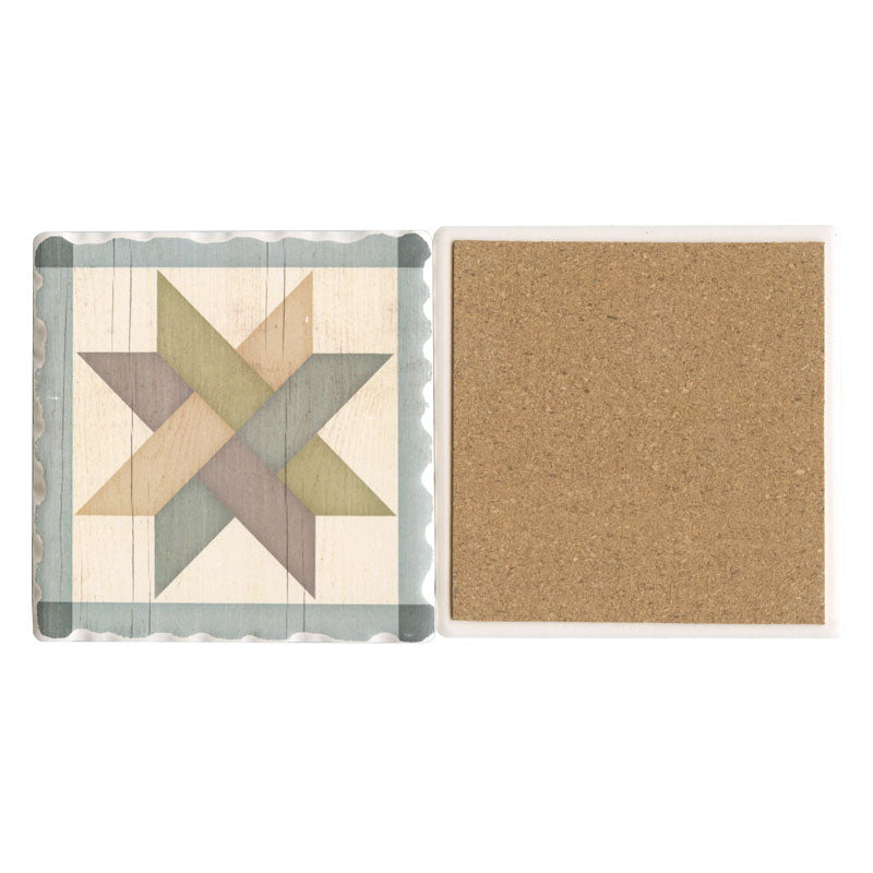 Barn Quilts Coaster - Weave Star Alternative View #1