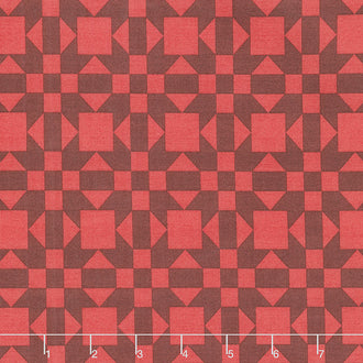 Barn Quilts - Sisters Choice Red Yardage