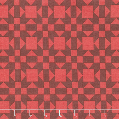 Barn Quilts - Sisters Choice Red Yardage