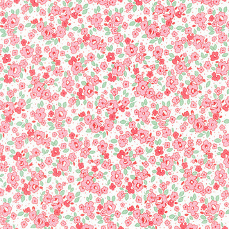 Basket of Blooms - Flower Patch Camellia Yardage