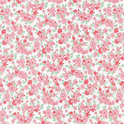 Basket of Blooms - Flower Patch Camellia Yardage