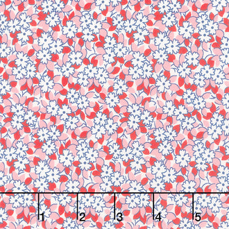 Basket of Blooms - Flowers Camellia Yardage