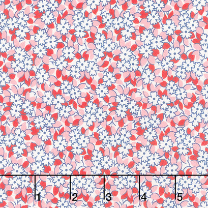 Basket of Blooms - Flowers Camellia Yardage