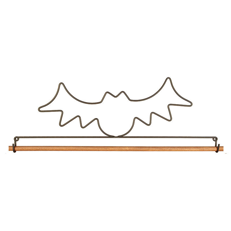 Bat Dowel Quilt Hanger 16"