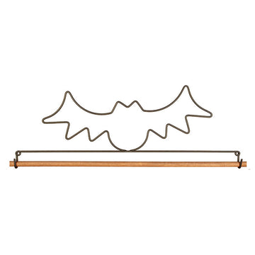 Bat Dowel Quilt Hanger - 16"