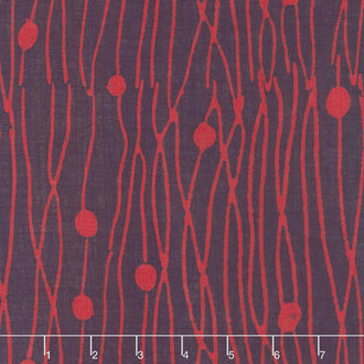 Bazaar Rayon Batiks - Wavy Plum Yardage