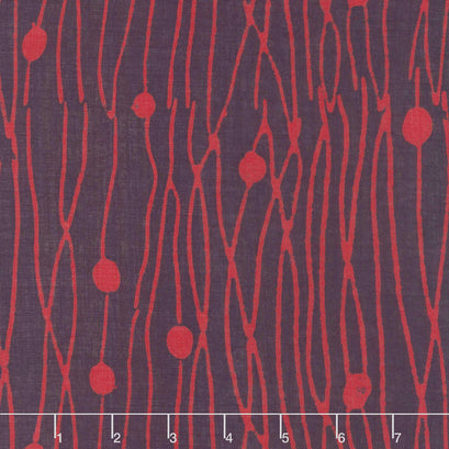 Bazaar Rayon Batiks - Wavy Plum Yardage