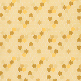 Daisy Fields - Honeycomb Honey Yardage