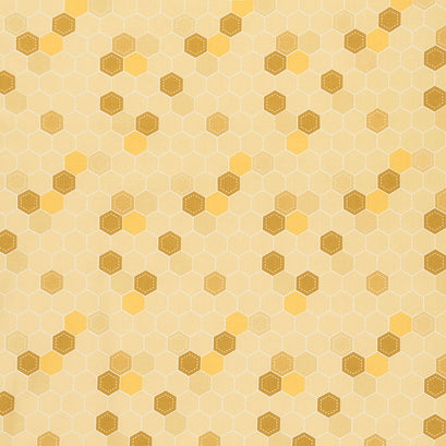 Daisy Fields - Honeycomb Honey Yardage