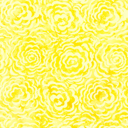 Tonga Batiks - Brightside Large Roses Sun Yardage