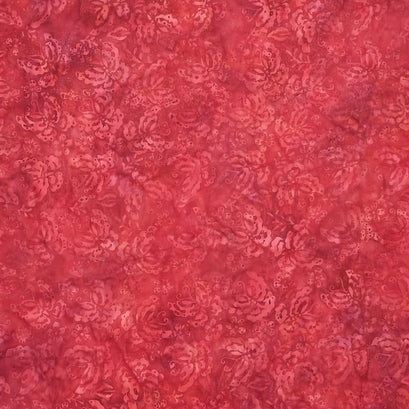 Wildflower Batiks - Butterfly-Red Cranberry Yardage