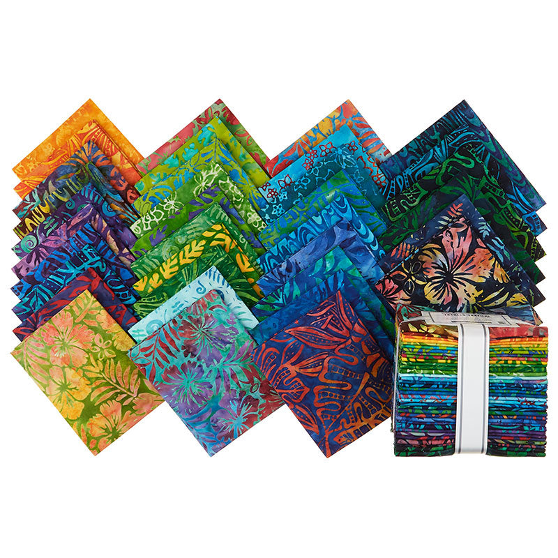  Robert Kaufman Artisan Batik Totally Tropical Leaves, Fabric by  The Yard (Ultra Marine) : Arts, Crafts & Sewing