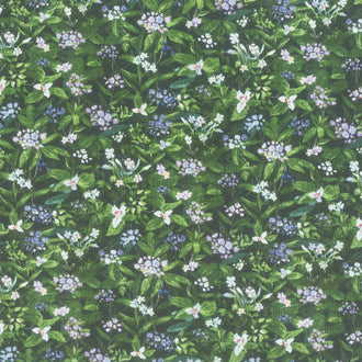 Naturescapes - Little Rascals Flora & Foliage Green Yardage