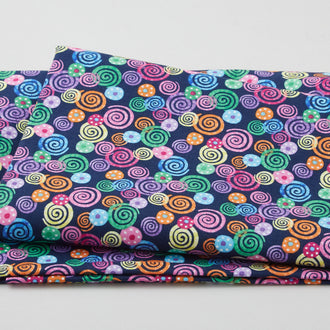 Pocketful of Sunshine - Scrolls Blue 2 Yard Cut