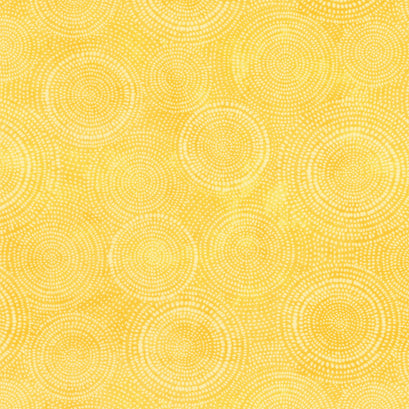 Radiance - Circle Dots Yellow Yardage