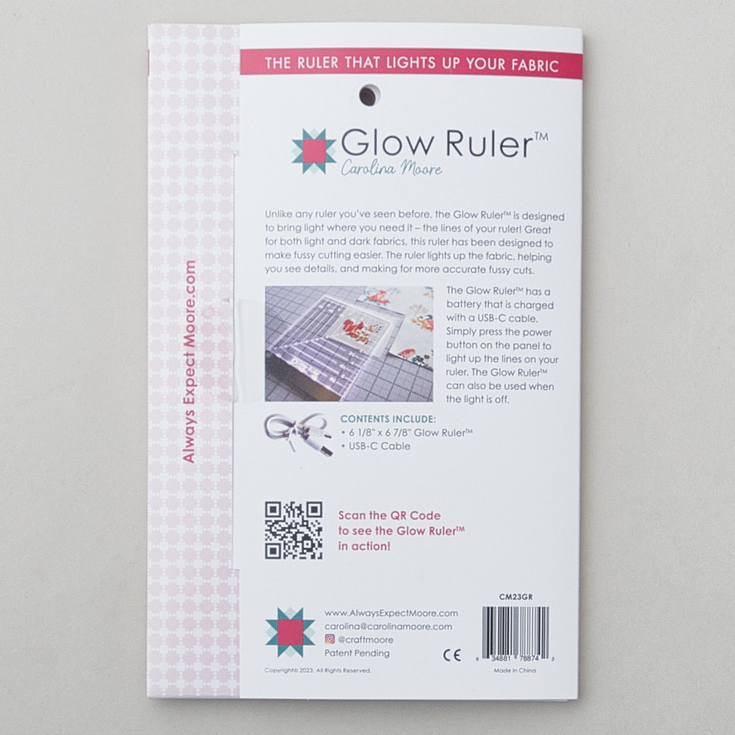 Glow Ruler - 6" x 6" Alternative View #2