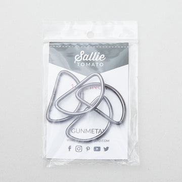 Sallie Tomato 1-1/2" D-Rings - Set of Four Gunmetal Alternative View #1