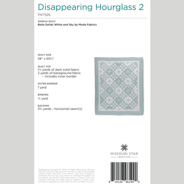 Digital Download - Disappearing Hourglass 2 Quilt Pattern by Missouri Star Alternative View #1