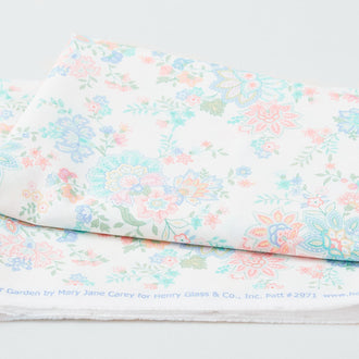 Dorothy Jean's Flower Garden - Main Floral Allover Cream 2 Yard Cut
