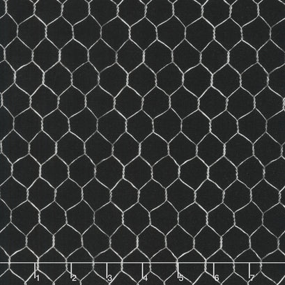 Novelty - Chicken Wire Black Yardage