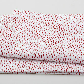 Anthem - Line Dots White/Red 2 Yard Cut