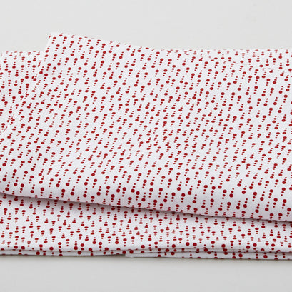 Anthem - Line Dots White/Red 2 Yard Cut